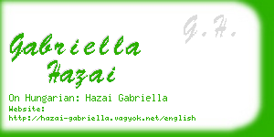 gabriella hazai business card